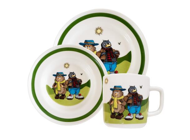 Flåklypa Barneservise - Ludvig og Solan