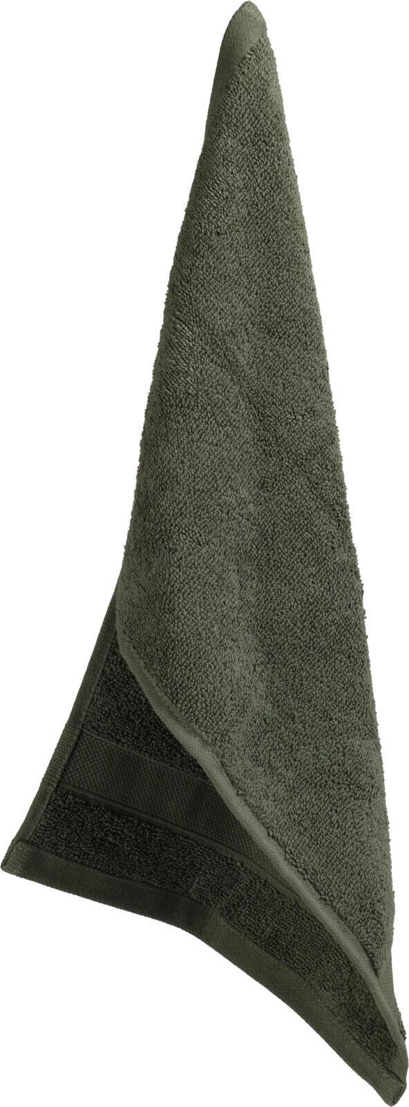 Håndkle Bomull 30x50 cm – Armygrønn