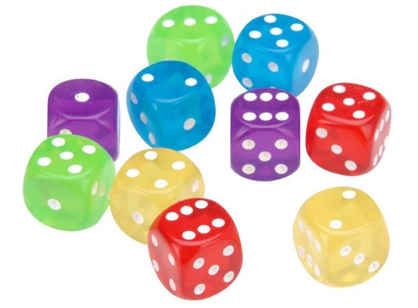 Fargerike Terninger 10-pakning – Spillterninger for brettspill, lek og læring