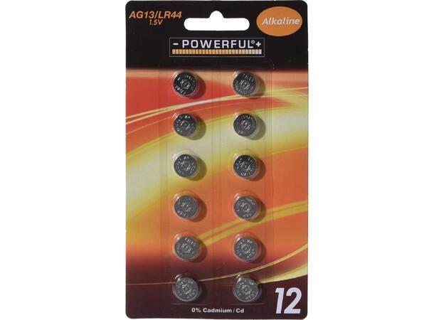 Knappcellebatteri LR44 1,5V – Alkalisk batteri for klokker og småelektronikk