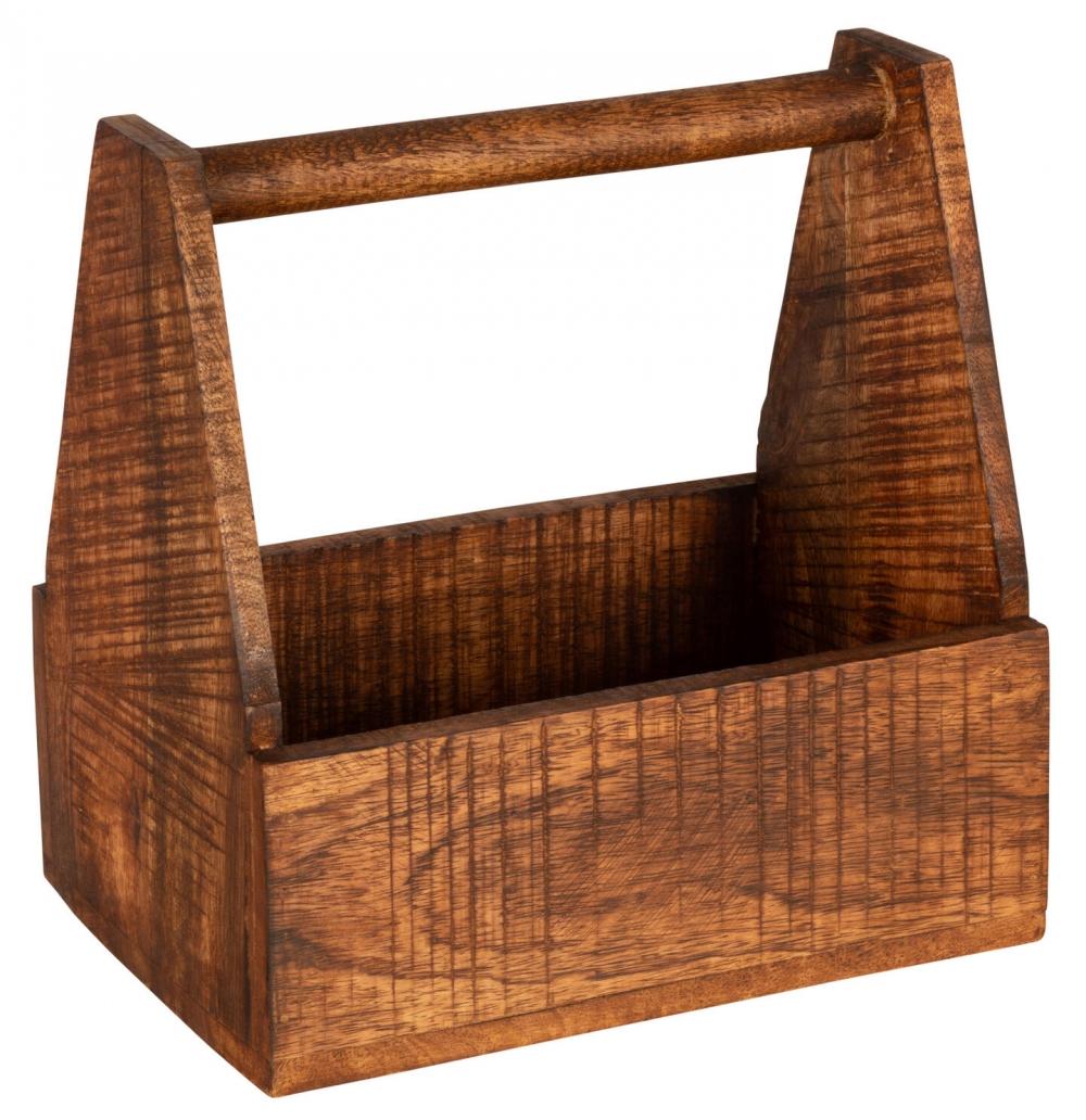 OLJE/KRYDDERBOKS TRE MØRK BRUN