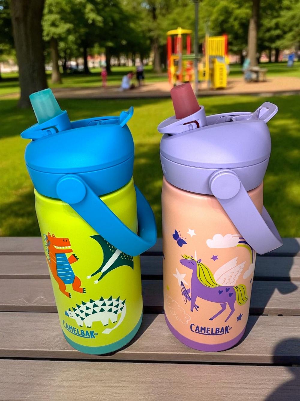 Camelbak Thrive Flip Straw Kids 2-pakning Magic Unicorns + Dinosaurer (0,35 L)