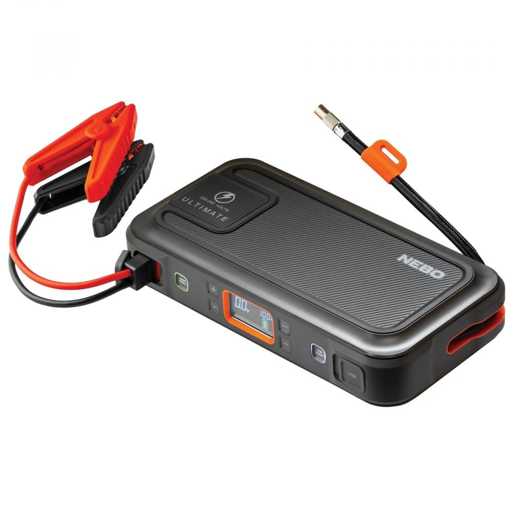 Nebo Ultimate EU Jump Starter 1500A med luftkompressor og powerpack
